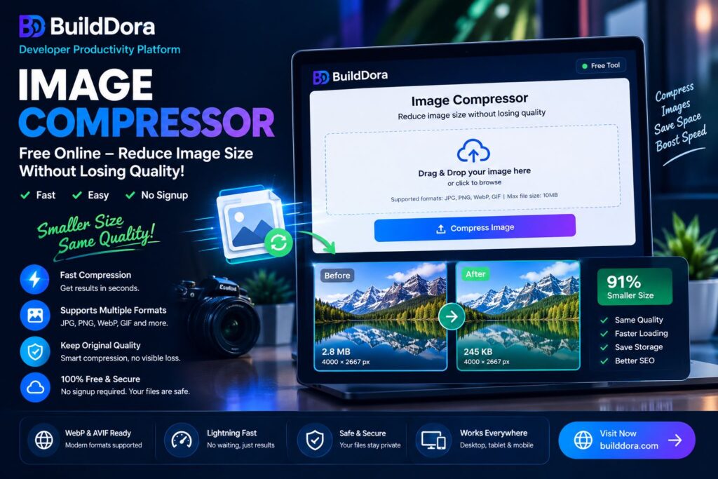 Free Image Compressor — Reduce Image Size Online Without Losing Quality Builddora